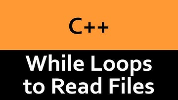 Using the C++ While Loop to Read Files