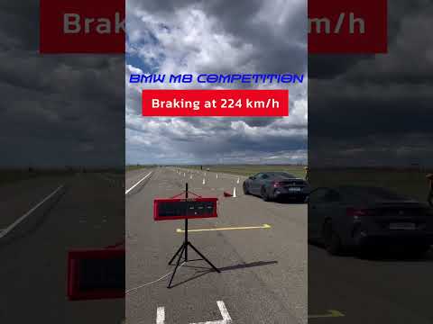 Emergency Braking at 224 km/h – BMW M8 Competition