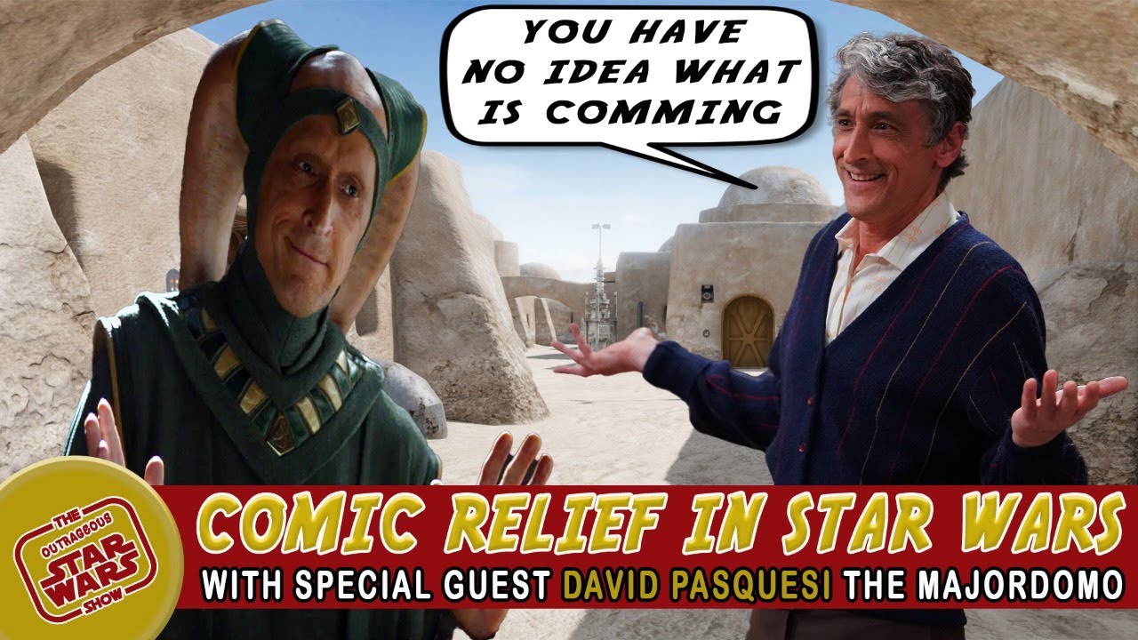 The Majordomo David Pasquesi talks about Comedy In Star Wars  - LSR 100
