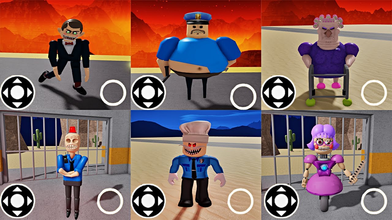 All Morhps Unlocked Barry's Prison Run - Papa Pizza, Siren Cop, Ani ...