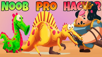 Noob vs Pro vs Hacker 🦖🔥 – Dino Bash Evolutiegevecht!