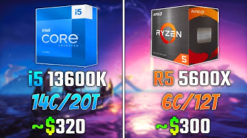INTEL i5-13600K vs RYZEN 5 5600X | Test in 6 Games