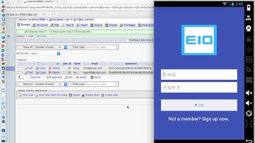 android login php + mysql + json