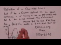 3. Epsilon Delta Definition of a One Sided Limit