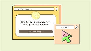 How to edit strawberry design mouse cursor in Adobe Illustrator | EASY AND SIMPLE