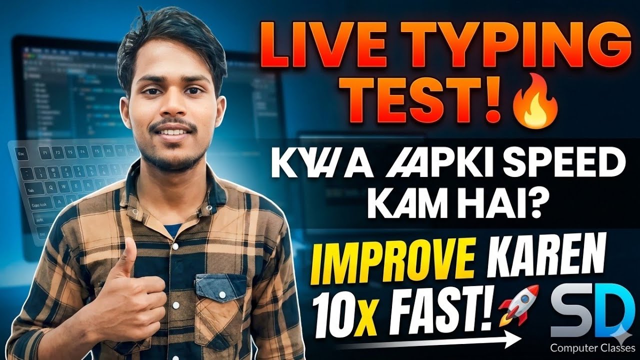 SD Computer Classes is live! typing - YouTube