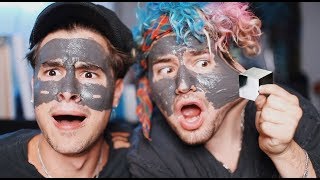 GUYS TRY GIRL PRODUCTS 3 (MAGNETIC FACE MASK BLOWS OUR MINDS!!)