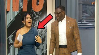 Shannon Sharpe Couldn't Help Seeing THIS From Molly Qerim! | ESPN First Take Highlights 11/21/23