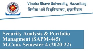 Previous Year Questions VBUHazaribag/M.Com- Semester 4/Security Analysis &amp; Portfolio Management 2023