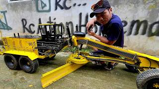 homemade RC model grader size and weight | rc action homemade