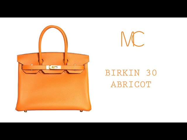Hermes Birkin 30 Abricot Orange Apricot Epsom Leather Gold