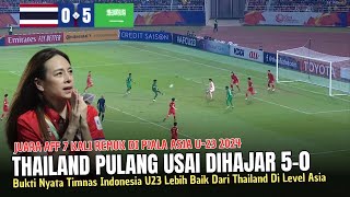 🔴TERNYATA LEMAH DI LEVEL ASIA !! Thailand U23 Keok 5-0 Di Piala Asia U23 - Percuma Juara AFF 7 Kali