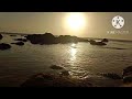 غروب الشمس على البحر مع مناظر رائعة 