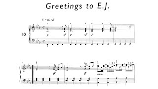 Daniel Hellbach: Greetings to E. J. - an homage to Elton John (Pop Piano Vol. 1 - audio with sheet)