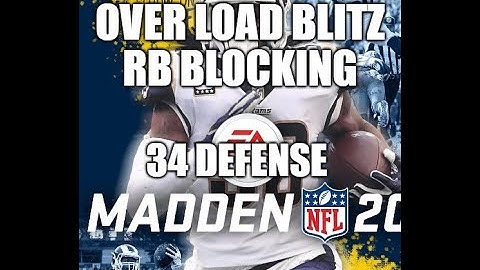 Madden 20 Glitches Cheats and Tips - Overload Blitz - Blocking RB  - 34 Defense