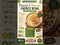 🥜🍌Energy Booster Bowl🍜 #healthylifestyle #viral #viralvideo #homeremedies #shorts