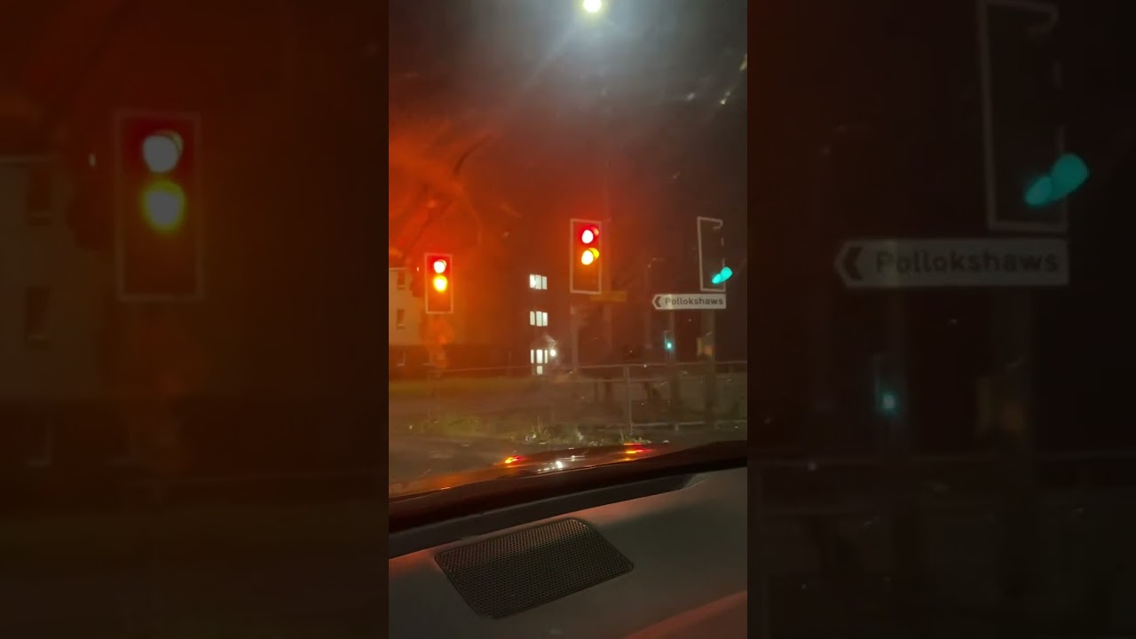 POV Driving Glasgow M77 Road towards Southside of Glasgow and Barrhead Night of 05/05/2025