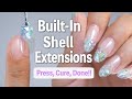 Fast & Easy Nail Extensions with Built-In Shell Art – Pro Finish!【ASKA NAILS】