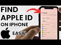 How to Find Apple ID on iPhone