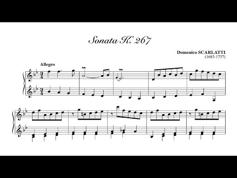 Scarlatti: Keyboard Sonata in B flat major K 267 - Fernando