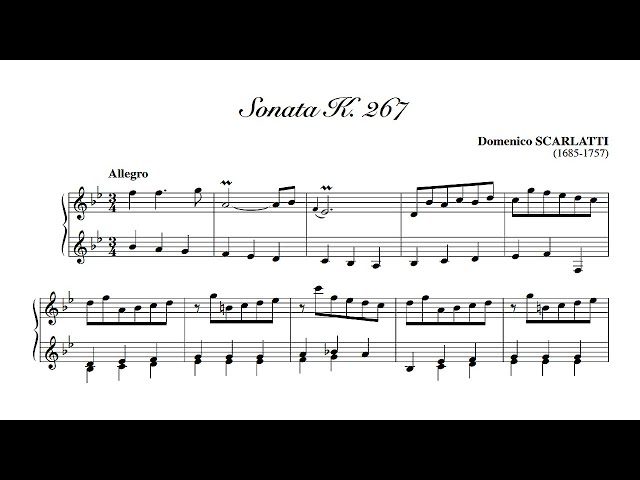 Scarlatti: Keyboard Sonata in B flat major K 267 - Fernando