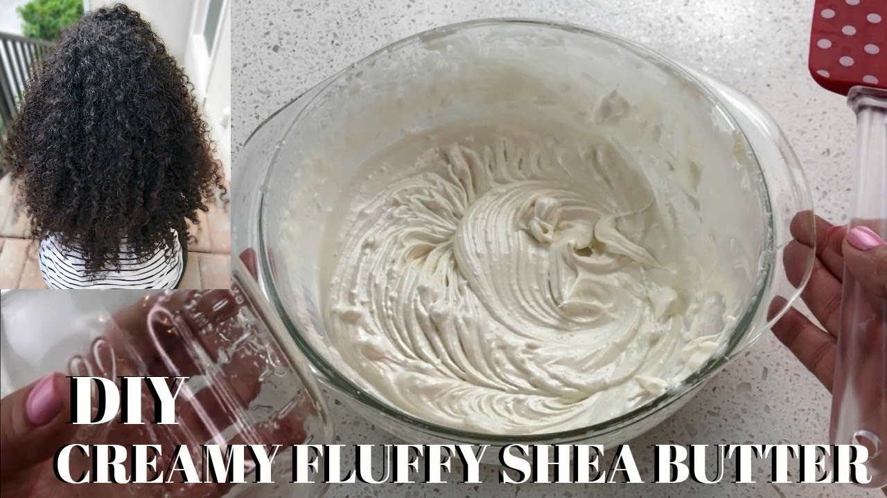 DIY Homemade CREAMY Shea Butter Natural Hair YouTube
