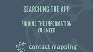 Searching for the Information you need in your Contact Mapping app for Network Marketers screenshot 4