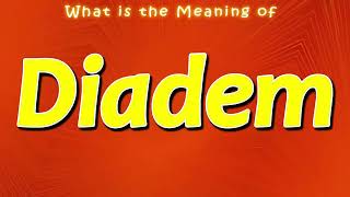 What Is The Meaning Of Diadem