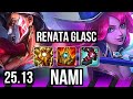 RENATA GLASC & Aphelios vs NAMI & Jhin (SUP) | KR Master | 25.13