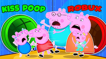 PICK A SLIDE with the Peppa Pig Family! (Roblox)