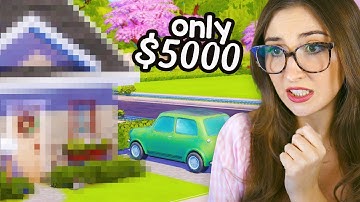 is it possible to build a house with only $5000 in the sims 4?