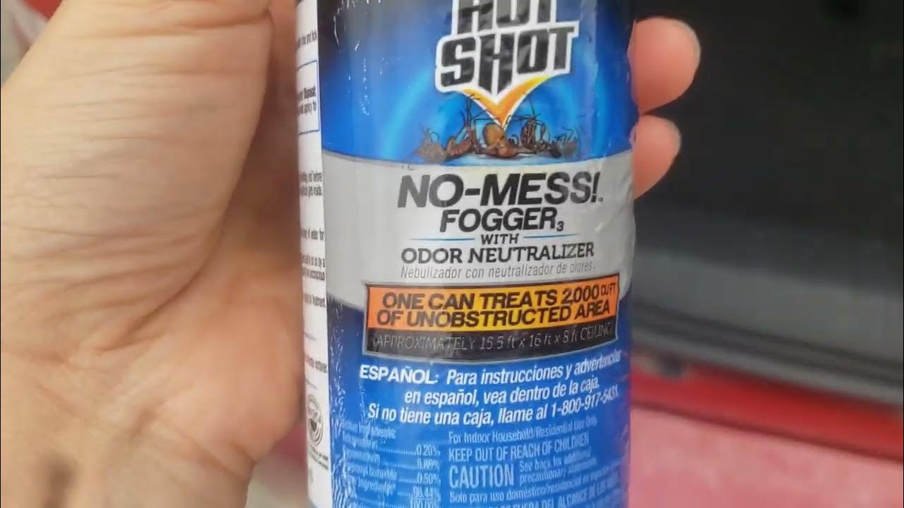 Hot Shot No Mess Fogger With Odor Neutralizer, Kills Roaches, Ants