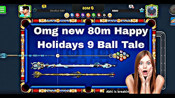Omg New 80m Happy Holidays 9 Ball Pool Table in 8 Ball Pool