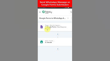 Send WhatsApp Message on Google Forms Submission #shorts #whatsapp #googleforms
