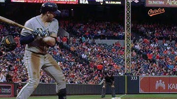 TB@BAL: Longoria hits foul ball after call overturned