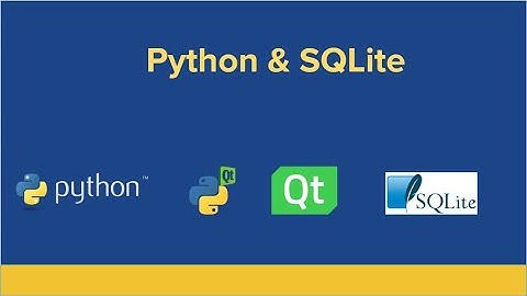 PYQT5 + SQLite