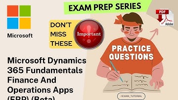 MB-920 Exam Tutorial🔥IMPORTANT TOPICS🔥| Microsoft Dynamics 365 Fundamentals Finance and Operation