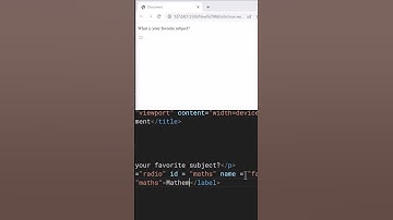 Radio buttons in HTML😎| Web development #programming #webdevelopment #html