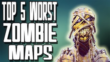 TOP 5 Worst Zombie Maps in "Call of Duty Zombies" Black Ops 2 Zombies BO1 and WAW Zombies