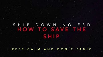 Elite Dangerous: safe your ship with broken canopy