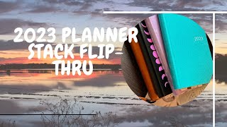2023 planner stack| Complete flip thru| Hobonichi weeks Mega| B6 Stalogy| B6 Stalogy weeks