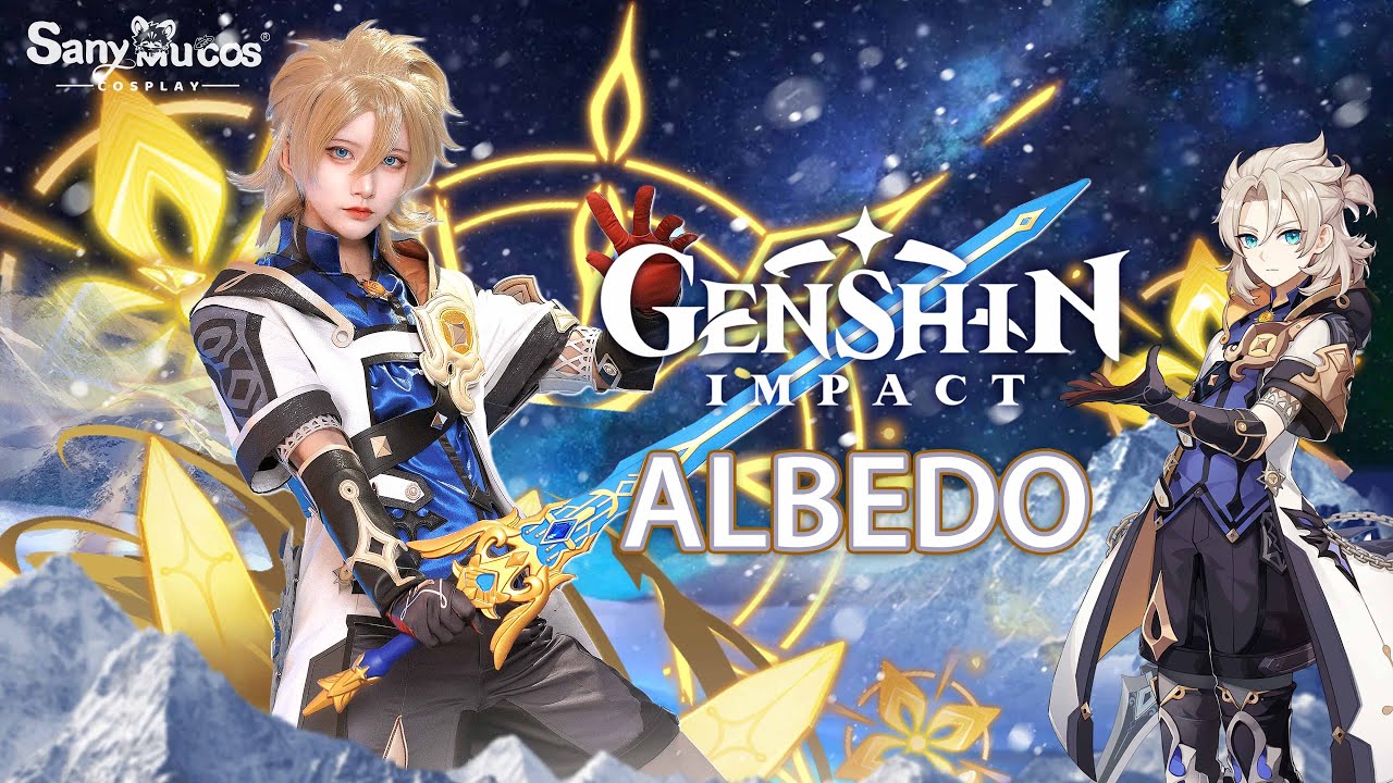 【SanyMuCos】Genshin Impact Albedo Cosplay Costume Premium Edition Detail Show