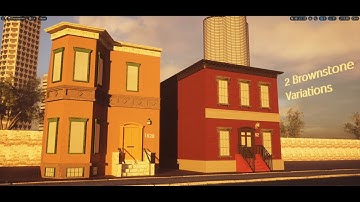 Procedural Brownstone Building Showcase - UE5