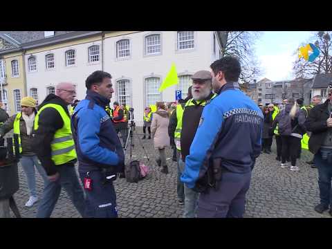 Demonstratie ‘gele hesjes’ in Vaals