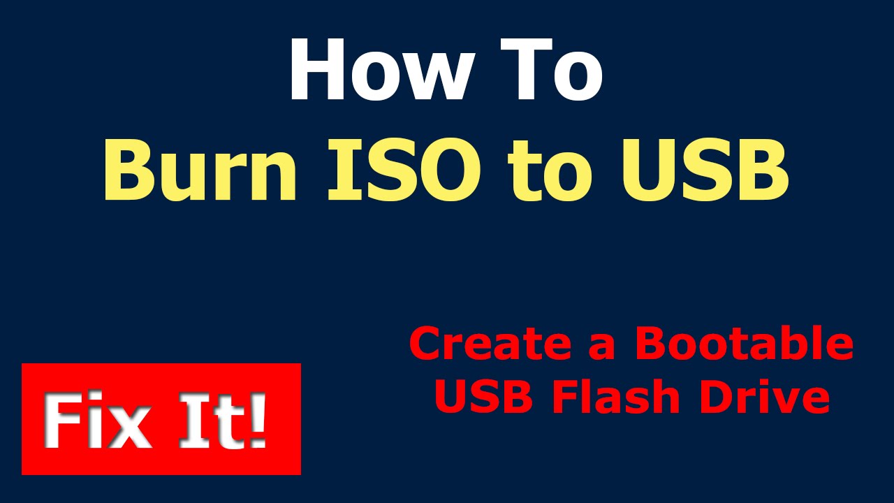 burn iso to usb windows 10