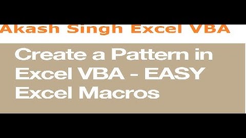 VBA Code for Printing Different types of Pyramid using for Loop.