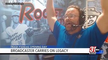 Broadcaster carries on legacy at Trash Pandas Opening Day