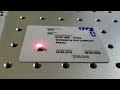 pvc card marking fiber laser marker