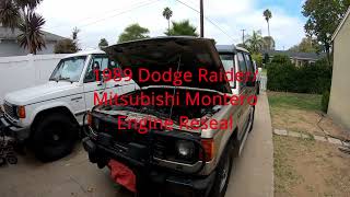 1989 Mitsubishi Montero engine reseal- How to do timing belt- Dodge Raider- Mitsubishi Pajero 1989 Mitsubishi Montero Engine