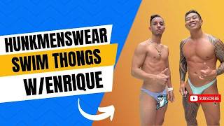 HUNKMENSWEAR swim thongs w/Enrique EP#227